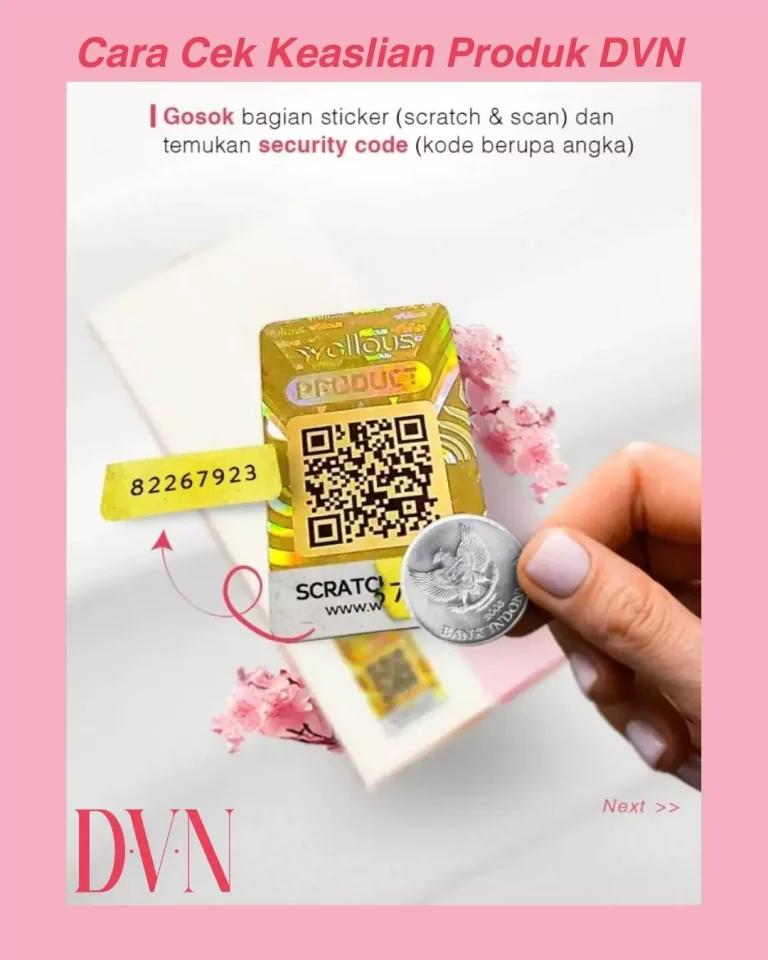 cek keaslian DVN Live Well Skin 2