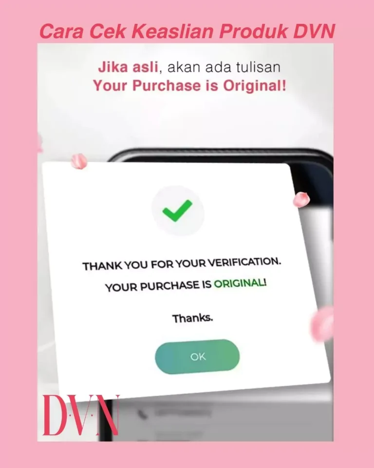 cek keaslian DVN Live Well Skin 5