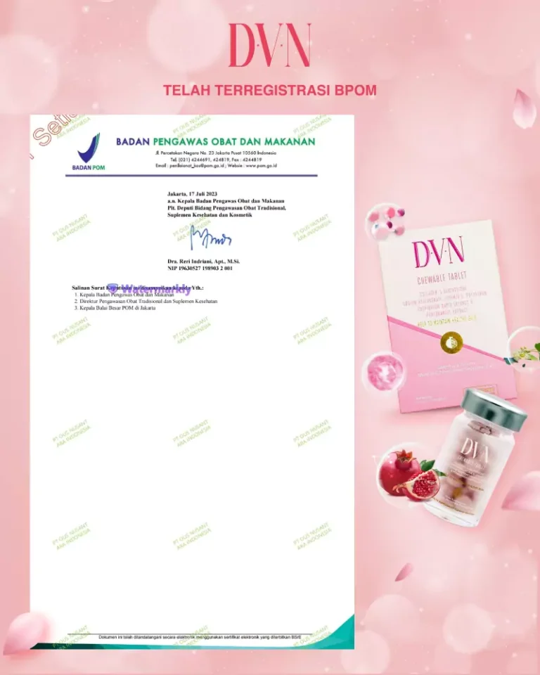 Sertifikat BPOM DVN 2